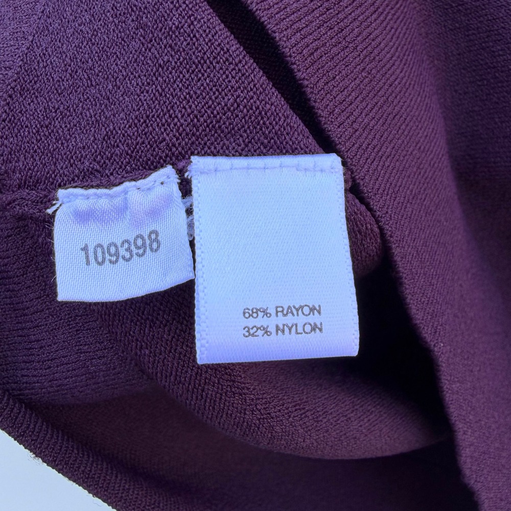 Ann Taylor Womens XS Purple Knit Shell‎ Scoop Neck Sleeveless Tank Top - Picture 4 of 6